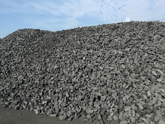 Kül% 12 Metalurjik Kok Blok Tipi Yüksek Karbonlu Malzeme 30-80mm