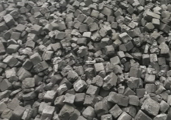 Düşük S Kübik Şekilli Kok Mineral İkame Ürün 120x120x 120mm Ebat