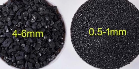 Özel Boyut Karbon Katkı Antrasit Kömür Tozu 1300-1400 ℃ Çalışma Sıcaklığı